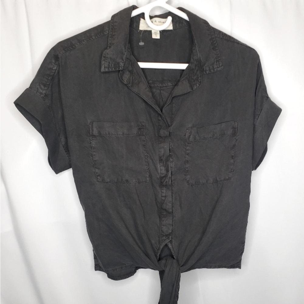 Cloth & stone nwot gray tencel top